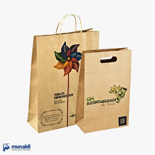 Sacola de papel Kraft